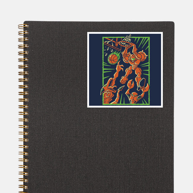 Space Slam-None-Glossy-Sticker-Henrique Torres