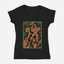 Space Slam-Womens-V-Neck-Tee-Henrique Torres