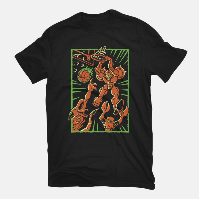 Space Slam-Womens-Fitted-Tee-Henrique Torres