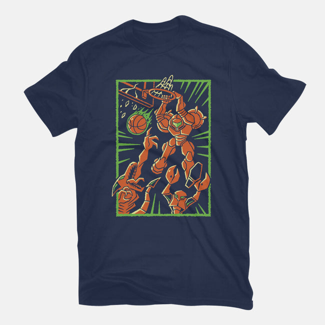 Space Slam-Womens-Fitted-Tee-Henrique Torres