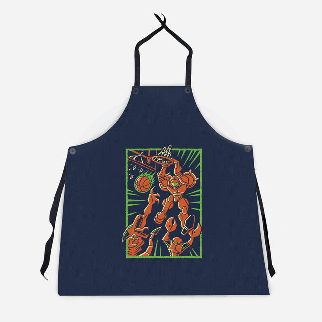 Space Slam-Unisex-Kitchen-Apron-Henrique Torres