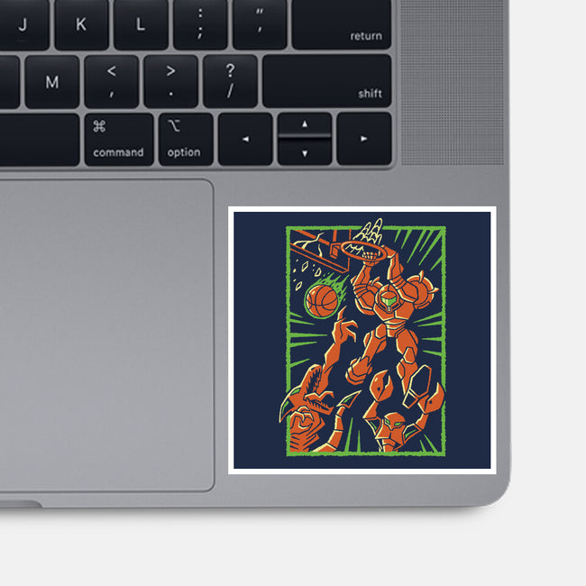 Space Slam-None-Glossy-Sticker-Henrique Torres
