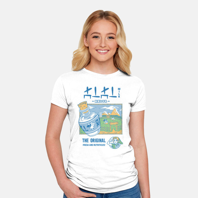 Drink Fresh-Womens-Fitted-Tee-Henrique Torres