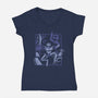 Resurrected Knight-Womens-V-Neck-Tee-Henrique Torres