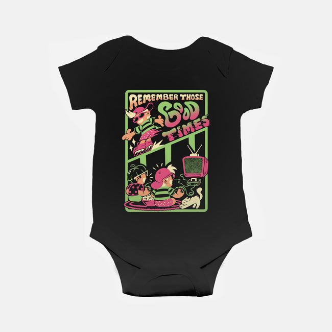 Remember Those Good Times-Baby-Basic-Onesie-Henrique Torres