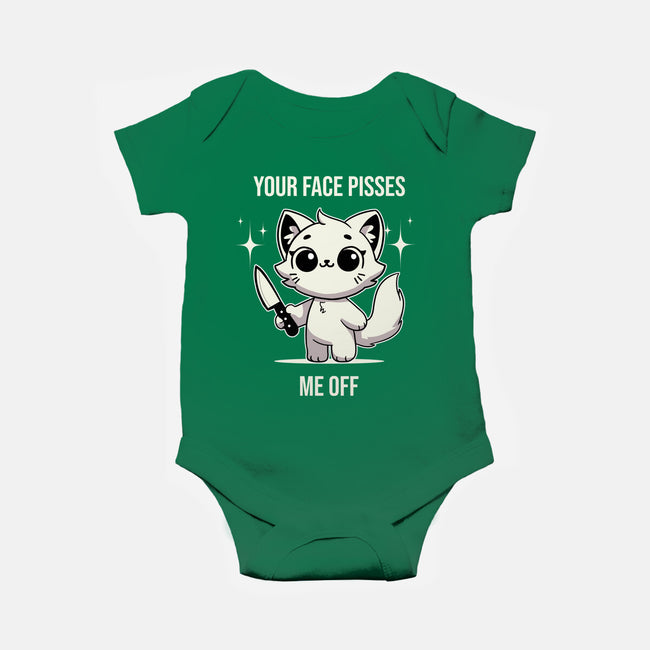 Your Face Pisses Me Off-Baby-Basic-Onesie-MaxoArt
