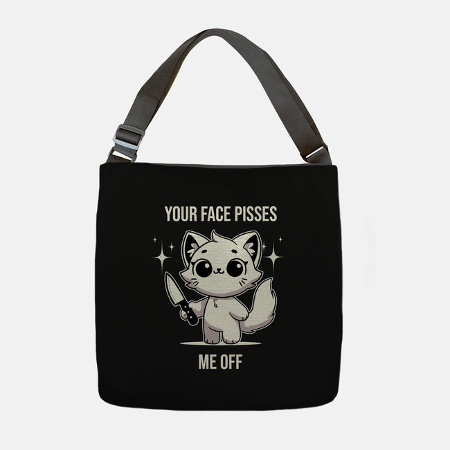 Your Face Pisses Me Off-None-Adjustable Tote-Bag-MaxoArt