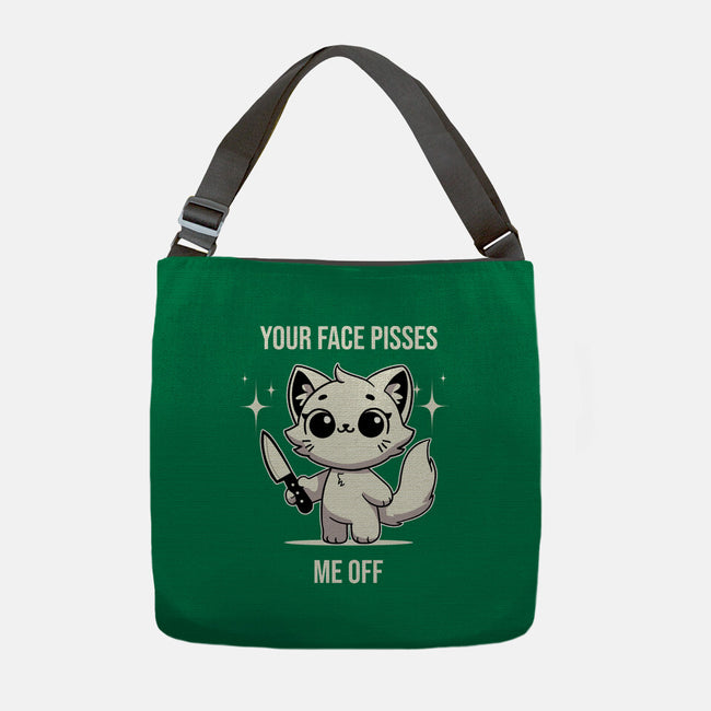 Your Face Pisses Me Off-None-Adjustable Tote-Bag-MaxoArt