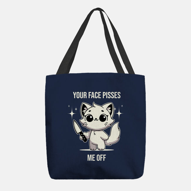 Your Face Pisses Me Off-None-Basic Tote-Bag-MaxoArt