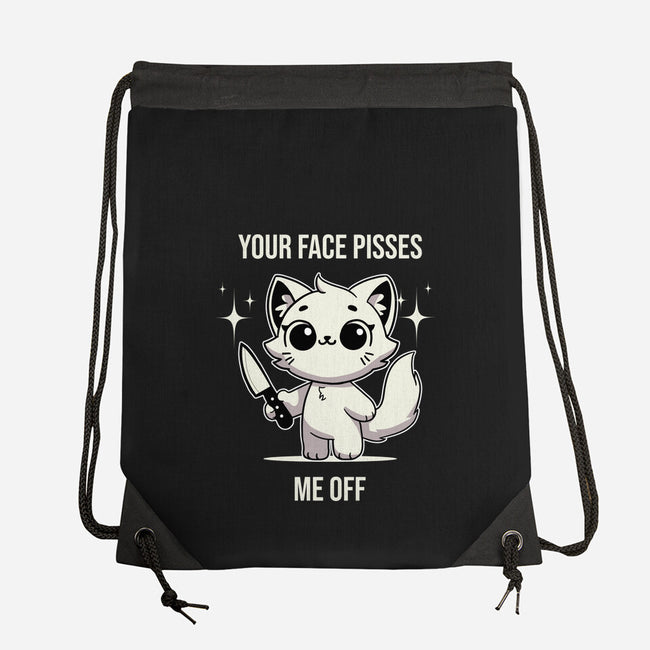 Your Face Pisses Me Off-None-Drawstring-Bag-MaxoArt