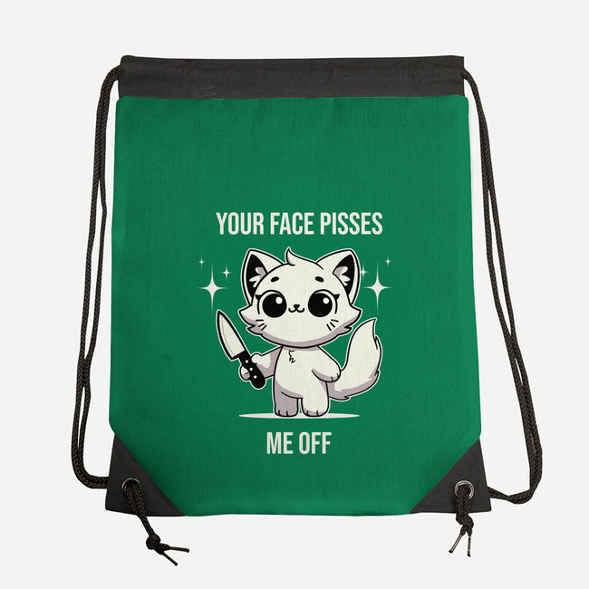 Your Face Pisses Me Off-None-Drawstring-Bag-MaxoArt