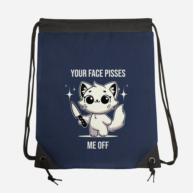 Your Face Pisses Me Off-None-Drawstring-Bag-MaxoArt