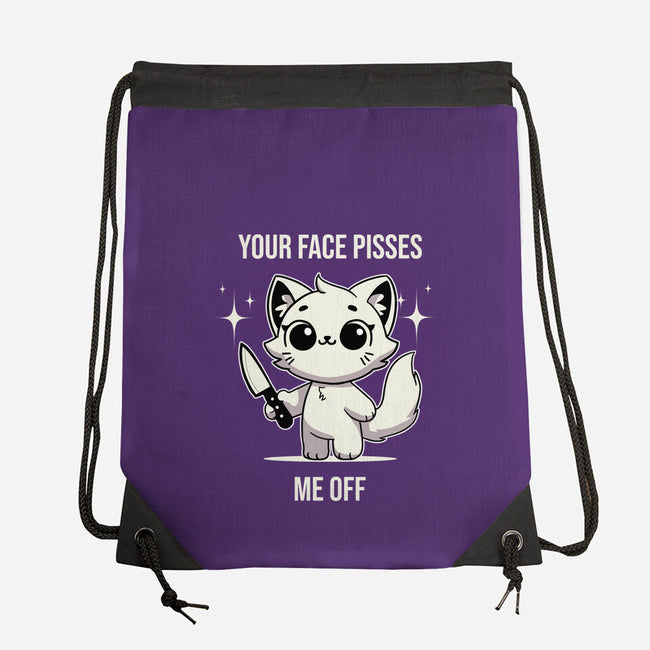 Your Face Pisses Me Off-None-Drawstring-Bag-MaxoArt