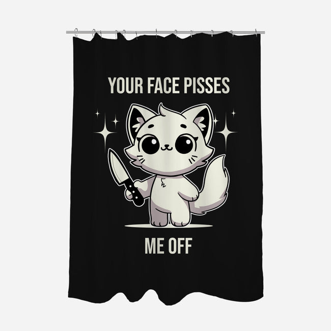 Your Face Pisses Me Off-None-Polyester-Shower Curtain-MaxoArt