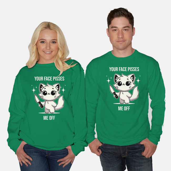 Your Face Pisses Me Off-Unisex-Crew Neck-Sweatshirt-MaxoArt