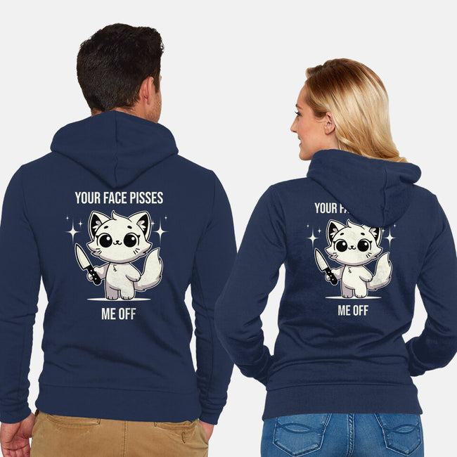 Your Face Pisses Me Off-Unisex-Zip-Up-Sweatshirt-MaxoArt