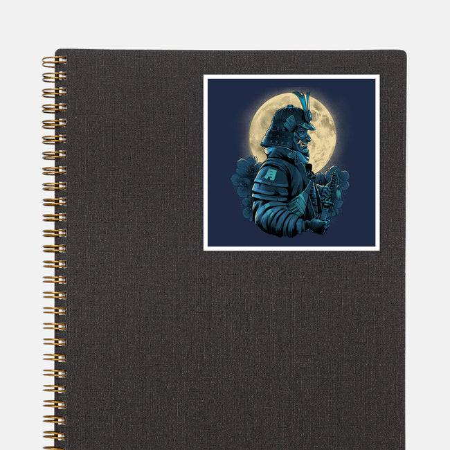 Moonlight Samurai-None-Glossy-Sticker-Bruno Mota