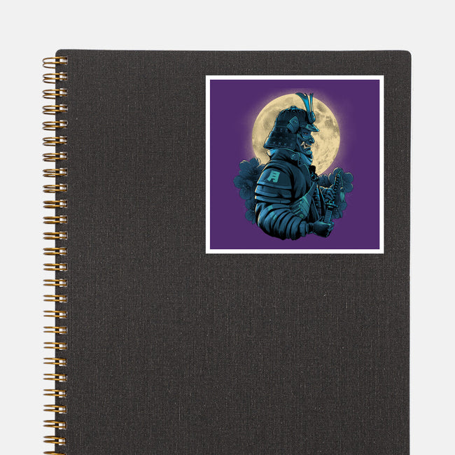 Moonlight Samurai-None-Glossy-Sticker-Bruno Mota