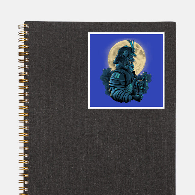 Moonlight Samurai-None-Glossy-Sticker-Bruno Mota