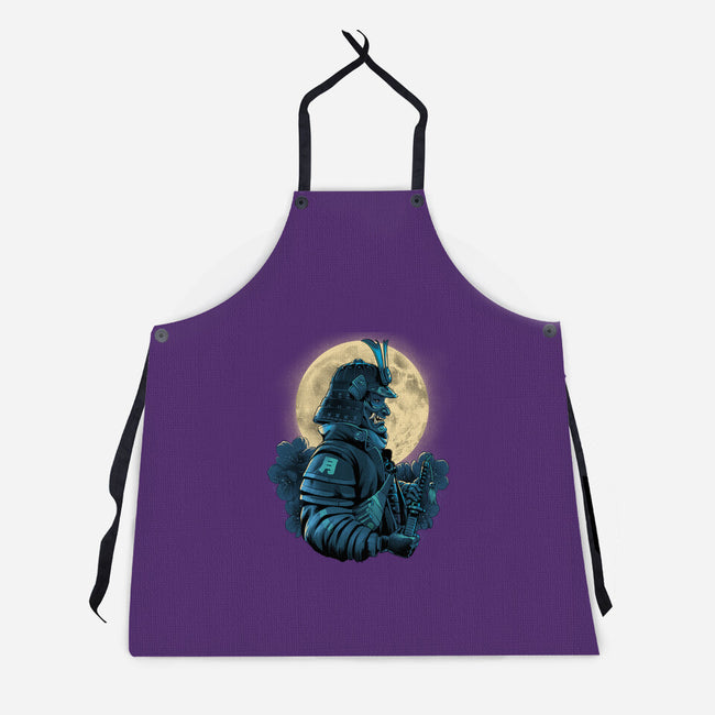 Moonlight Samurai-Unisex-Kitchen-Apron-Bruno Mota