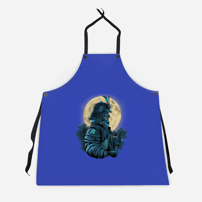 Moonlight Samurai-Unisex-Kitchen-Apron-Bruno Mota
