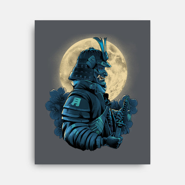 Moonlight Samurai-None-Stretched-Canvas-Bruno Mota