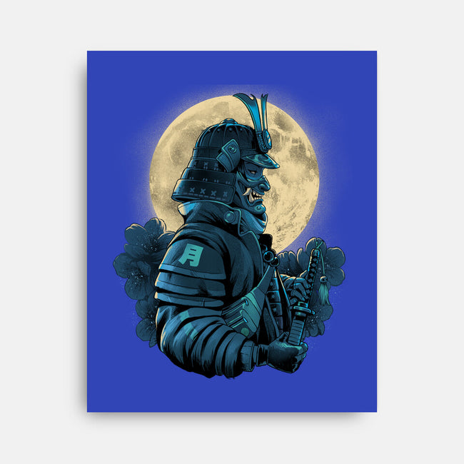 Moonlight Samurai-None-Stretched-Canvas-Bruno Mota