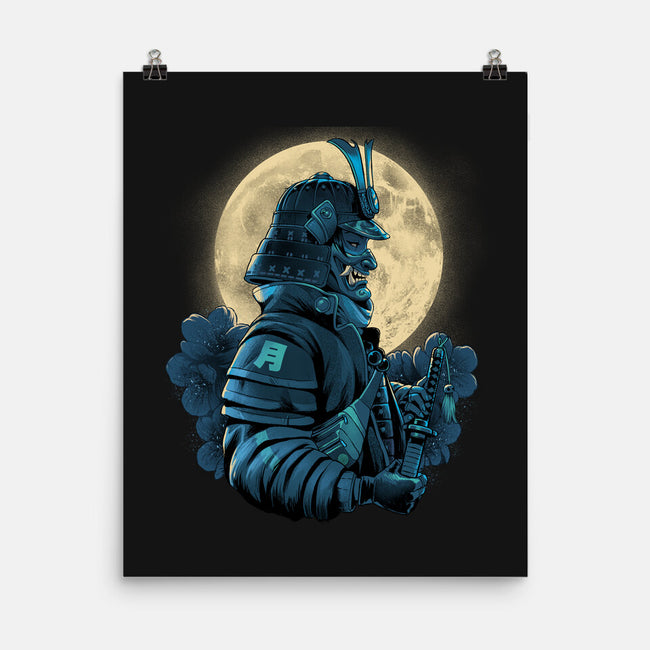 Moonlight Samurai-None-Matte-Poster-Bruno Mota