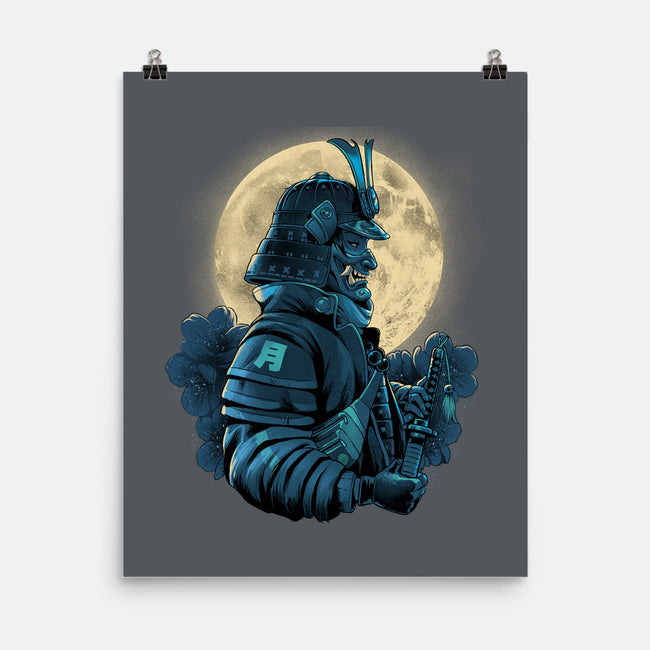 Moonlight Samurai-None-Matte-Poster-Bruno Mota