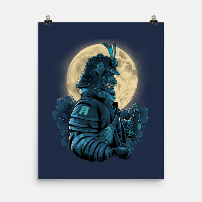 Moonlight Samurai-None-Matte-Poster-Bruno Mota