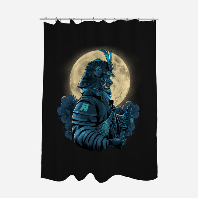 Moonlight Samurai-None-Polyester-Shower Curtain-Bruno Mota