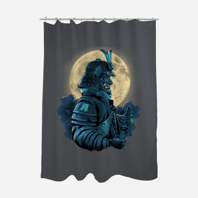 Moonlight Samurai-None-Polyester-Shower Curtain-Bruno Mota