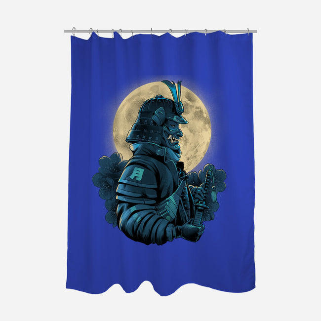Moonlight Samurai-None-Polyester-Shower Curtain-Bruno Mota