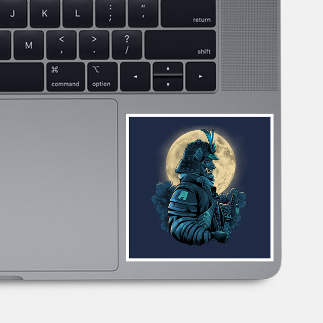 Moonlight Samurai-None-Glossy-Sticker-Bruno Mota