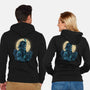 Moonlight Samurai-Unisex-Zip-Up-Sweatshirt-Bruno Mota