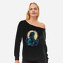 Moonlight Samurai-Womens-Off Shoulder-Sweatshirt-Bruno Mota