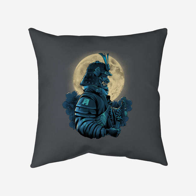 Moonlight Samurai-None-Removable Cover w Insert-Throw Pillow-Bruno Mota