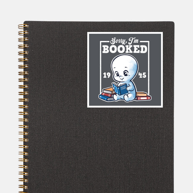 Booked Friendly Ghost-None-Glossy-Sticker-NemiMakeit