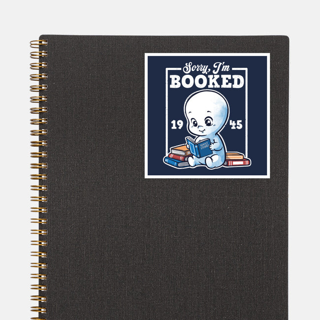 Booked Friendly Ghost-None-Glossy-Sticker-NemiMakeit