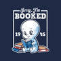 Booked Friendly Ghost-Womens-V-Neck-Tee-NemiMakeit