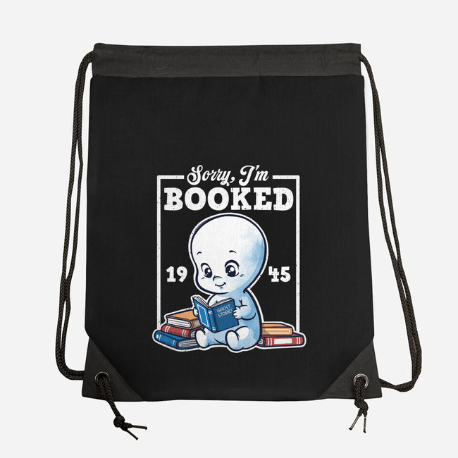 Booked Friendly Ghost-None-Drawstring-Bag-NemiMakeit