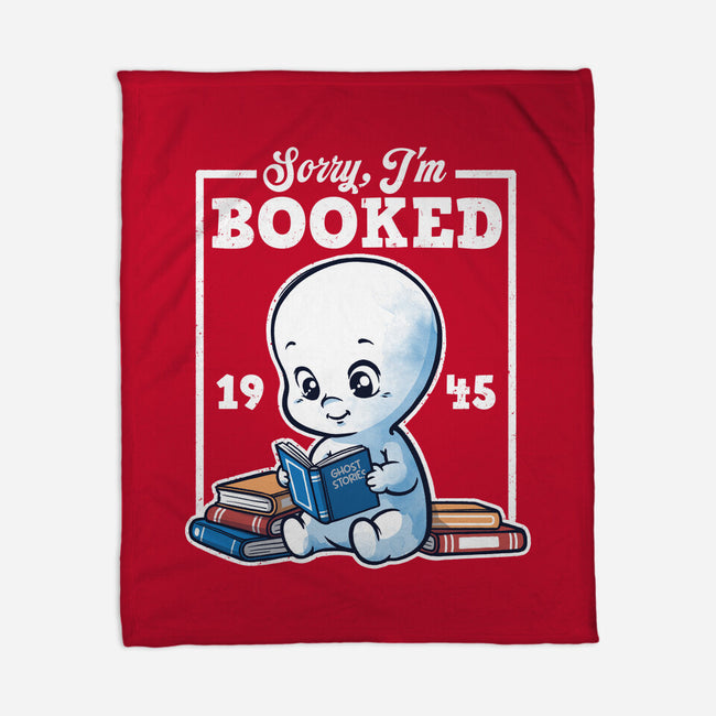 Booked Friendly Ghost-None-Fleece-Blanket-NemiMakeit