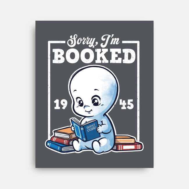 Booked Friendly Ghost-None-Stretched-Canvas-NemiMakeit