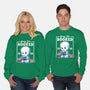 Booked Friendly Ghost-Unisex-Crew Neck-Sweatshirt-NemiMakeit