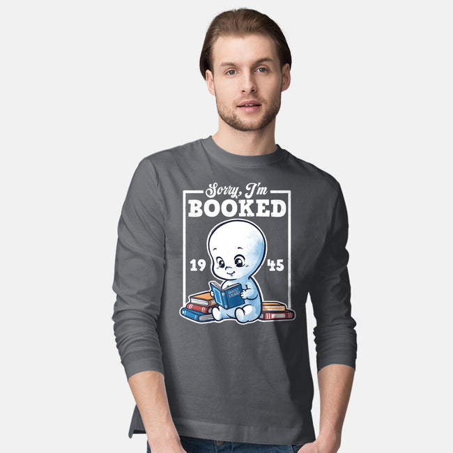 Booked Friendly Ghost-Mens-Long Sleeved-Tee-NemiMakeit