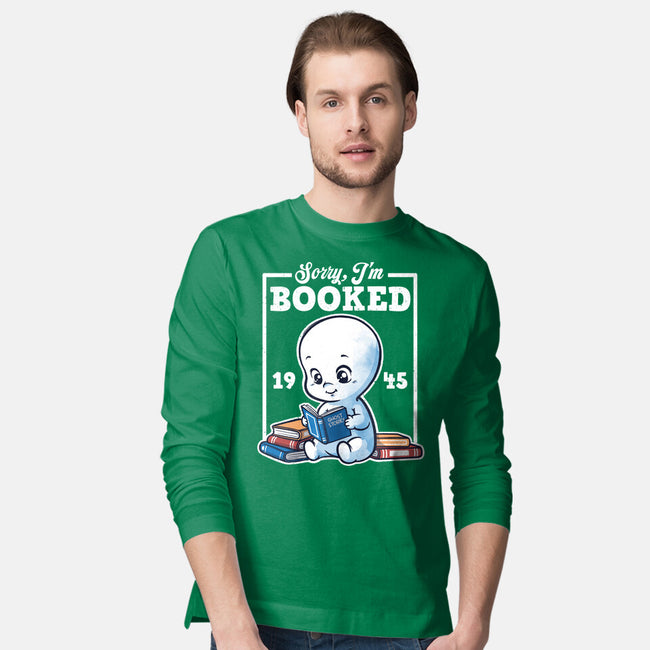 Booked Friendly Ghost-Mens-Long Sleeved-Tee-NemiMakeit
