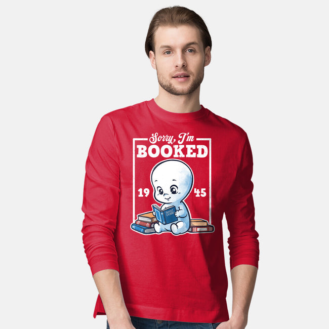 Booked Friendly Ghost-Mens-Long Sleeved-Tee-NemiMakeit