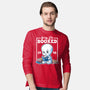 Booked Friendly Ghost-Mens-Long Sleeved-Tee-NemiMakeit