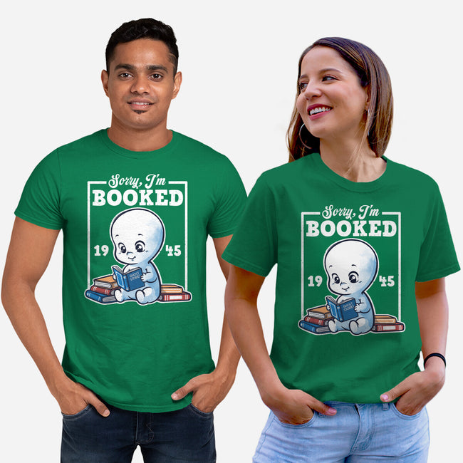 Booked Friendly Ghost-Unisex-Basic-Tee-NemiMakeit