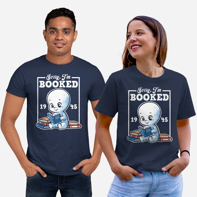 Booked Friendly Ghost-Unisex-Basic-Tee-NemiMakeit